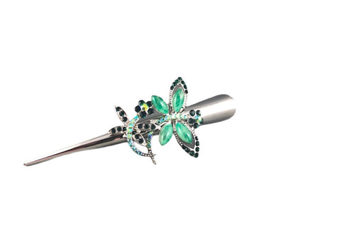 Concord Hair Clip - Green Dragonfly