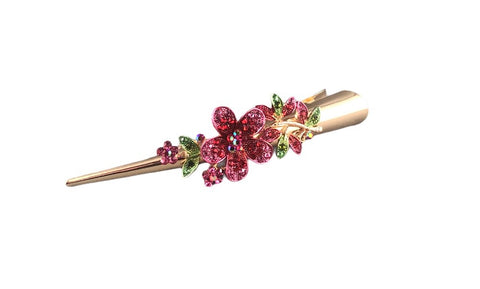 Concord Hair Clip - Pink Flower