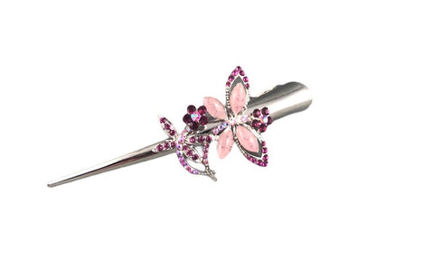 Concord Hair Clip - Pink Dragonfly