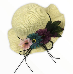 Flower hat - Beige